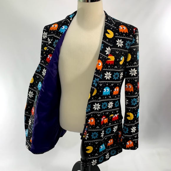 Suitmeister Men's Pac-Man Blazer Sports Coat - Picture 5 of 7
